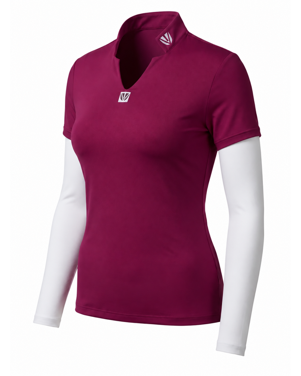 Womens Collection - HARPER RANGE - YOUVEE Elite Performance Style Cut Golf Shirt - Crimson Rose
