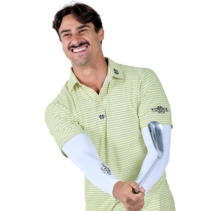 MAVERICK RANGE - YOUVEE Elite Performance Golf Shirt - Lemonchello