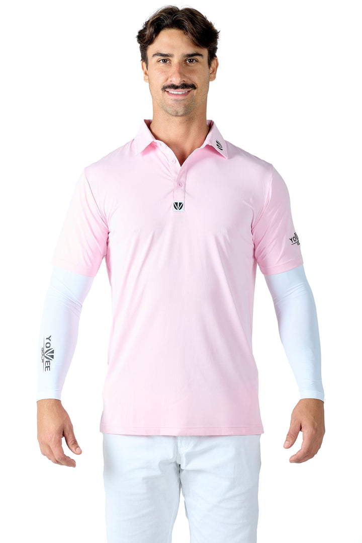 CLASSIC RANGE - YOUVEE Elite Performance Golf Shirt - Pink Reveal