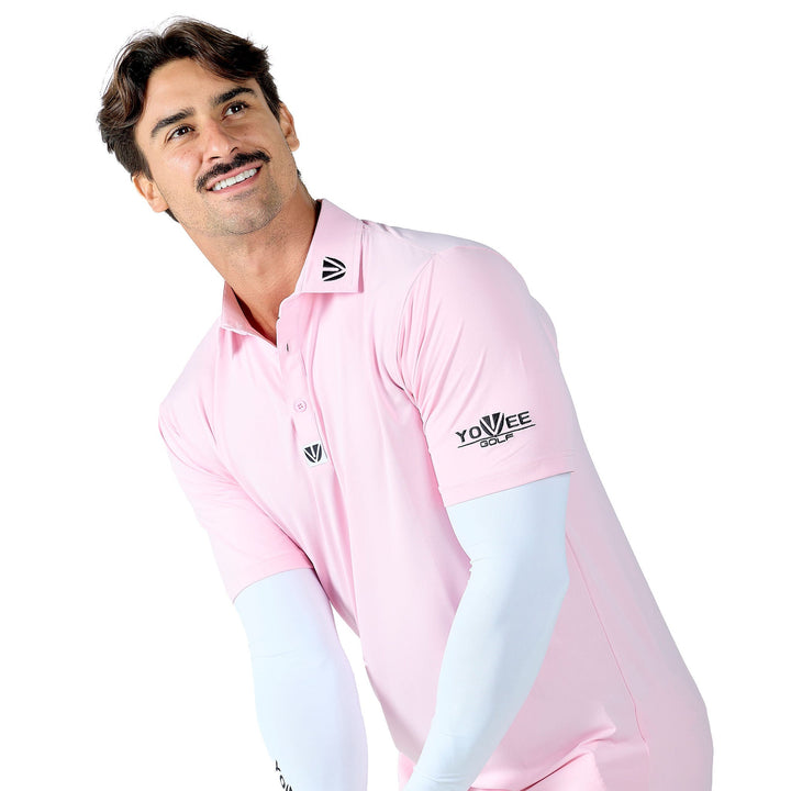 CLASSIC RANGE - YOUVEE Elite Performance Golf Shirt - Pink Reveal