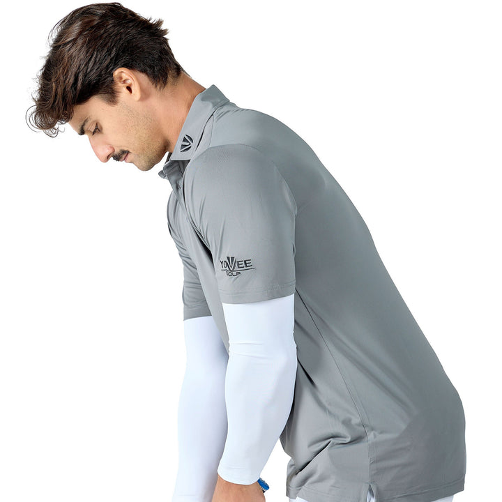 CLASSIC RANGE - YOUVEE Elite Performance Golf Shirt - Greystone