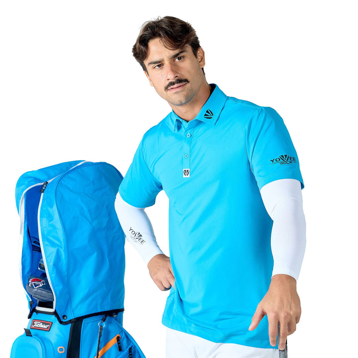 CLASSIC RANGE - YOUVEE Elite Performance Golf Shirt - Bluescape
