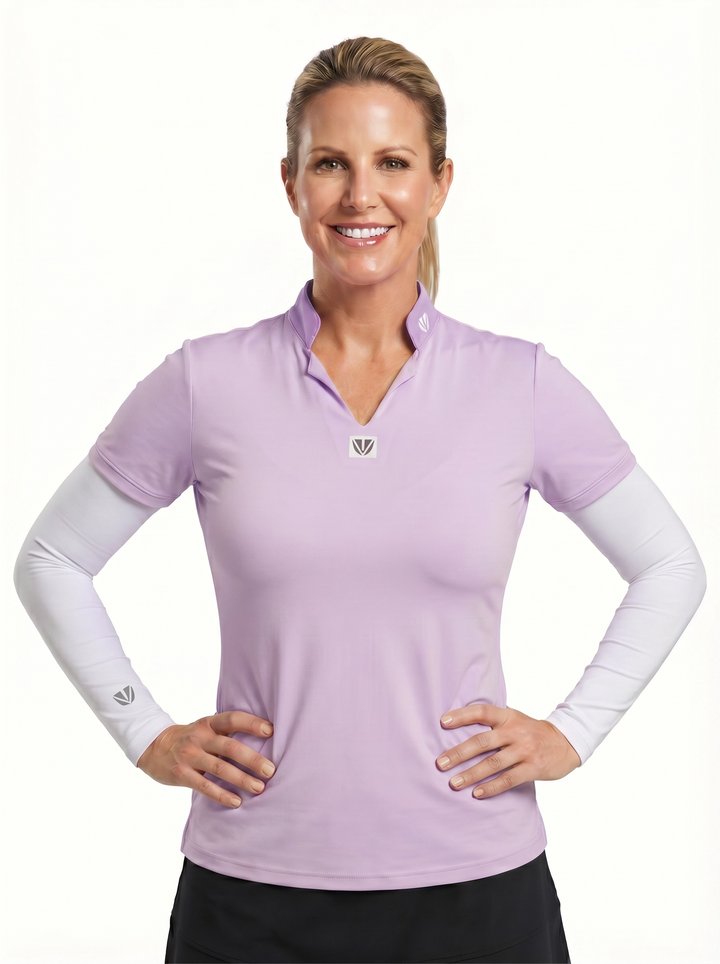 Womens Collection - HARPER RANGE - YOUVEE Elite Performance Style Cut Golf Shirt - Lavender