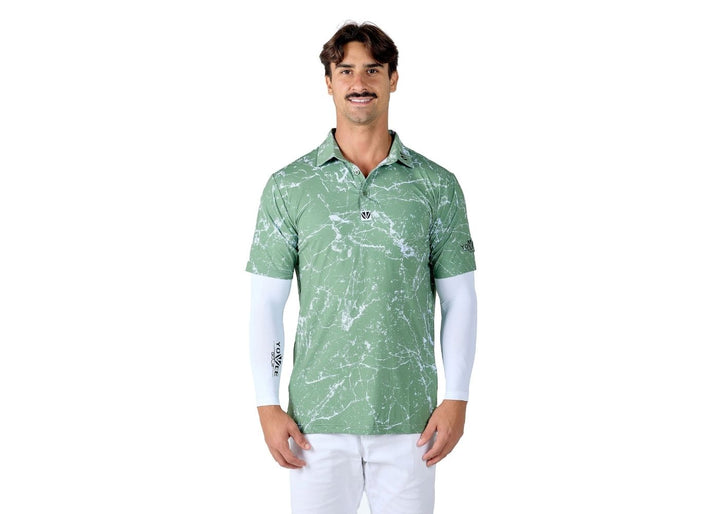 MAVERICK RANGE - YOUVEE Elite Performance Golf Shirt - Lightening Strike