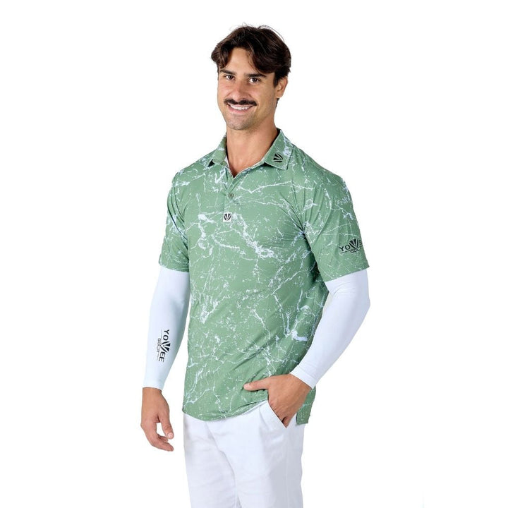 MAVERICK RANGE - YOUVEE Elite Performance Golf Shirt - Lightening Strike