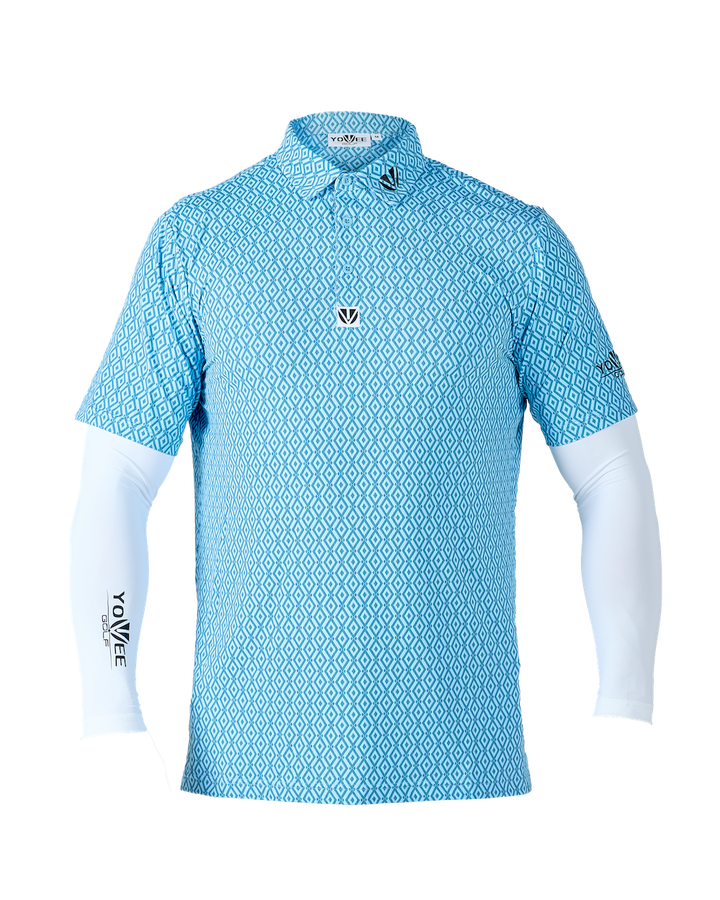 MAVERICK RANGE - YOUVEE Elite Performance Golf Shirt - Diamond Daze